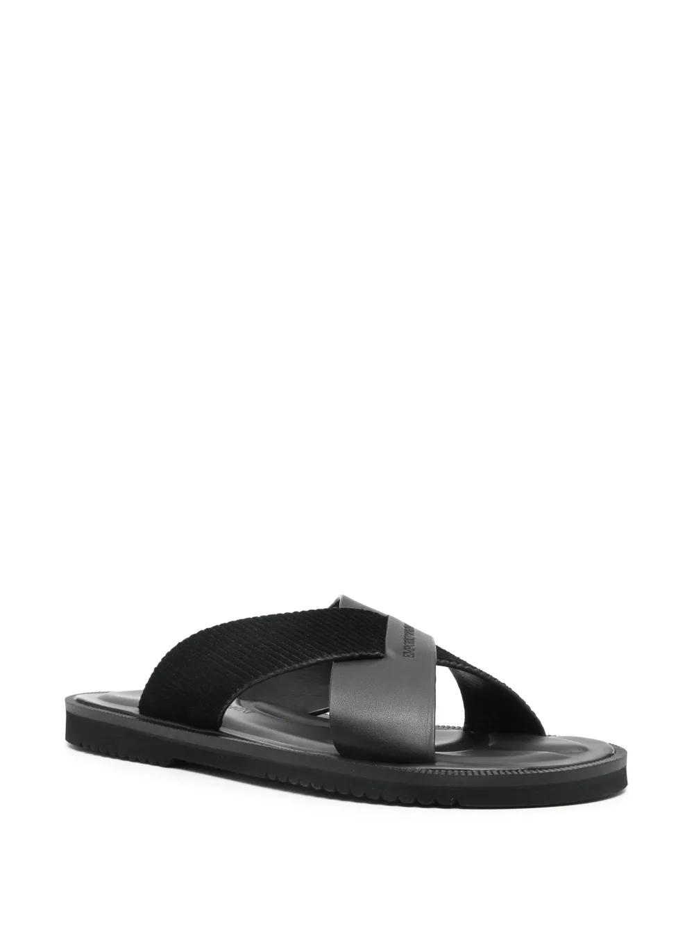 Emporio Armani Sandalen met bandjes - Zwart