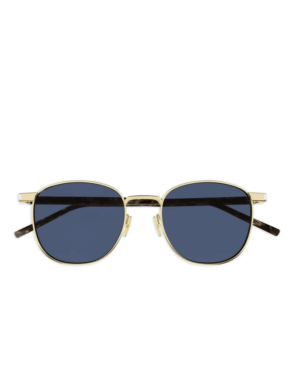 Saint Laurent Round-frame Sunglasses In Blue