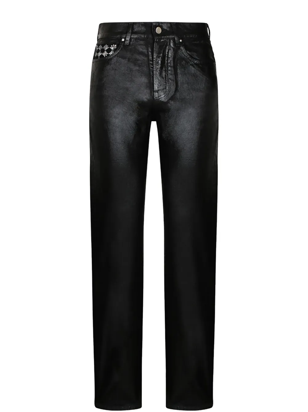 Amiri Distress-effect Jeans In Black
