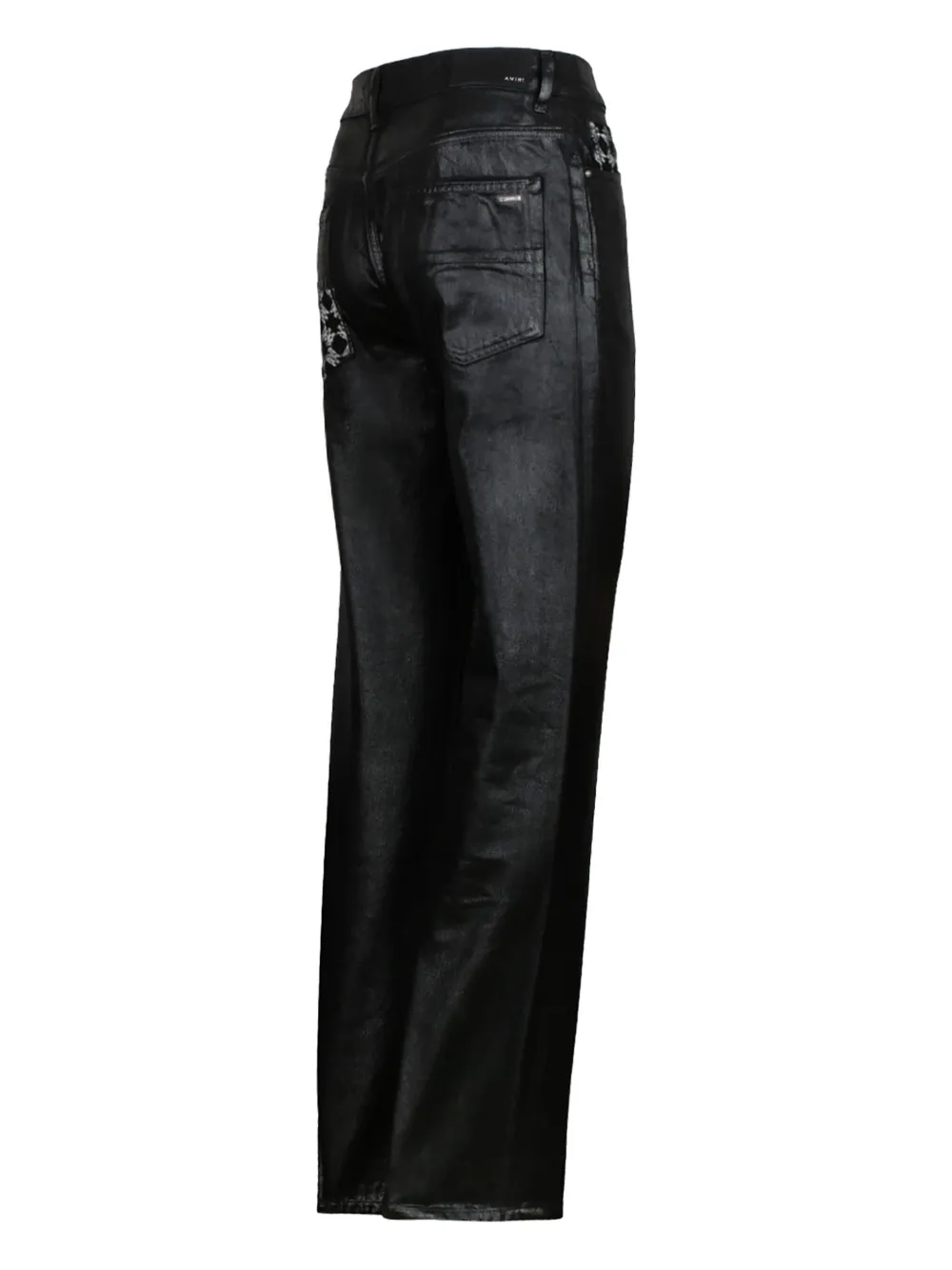 AMIRI Jeans met gerafeld effect Zwart