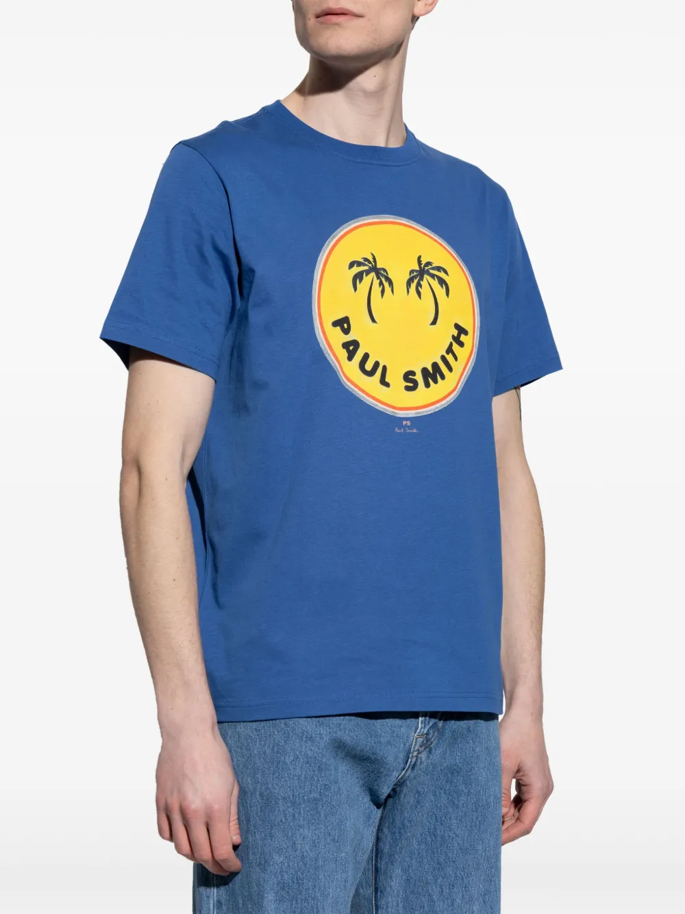 PS Paul Smith T-shirt met logoprint Blauw