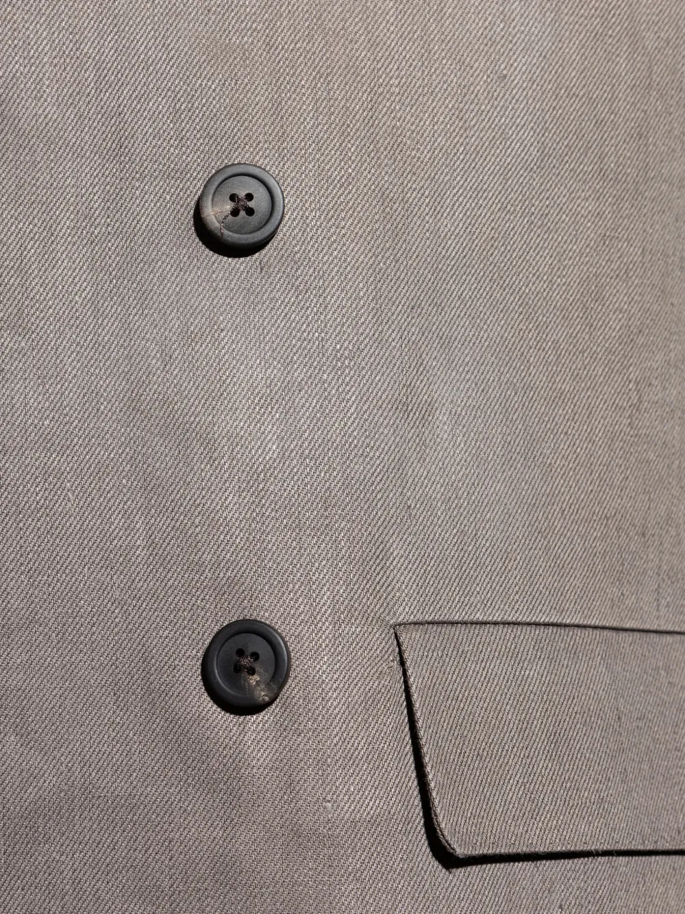 Rick Owens Linnen blazer Grijs