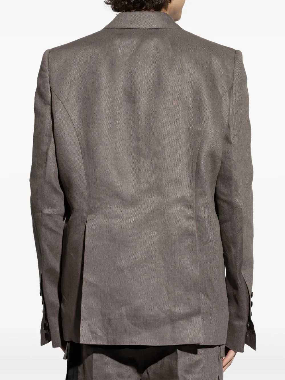 Rick Owens Linnen blazer Grijs