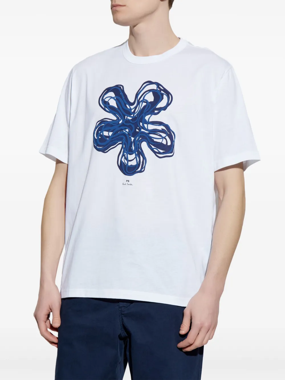 PS Paul Smith T-shirt met logoprint Wit