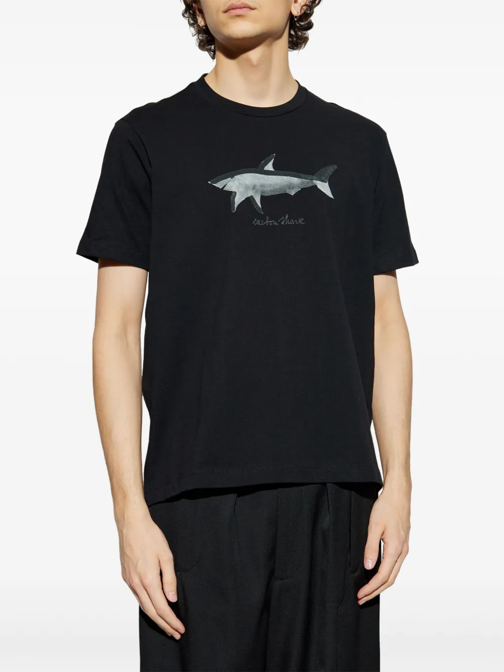 Paul & Shark logo-print T-shirt - Zwart