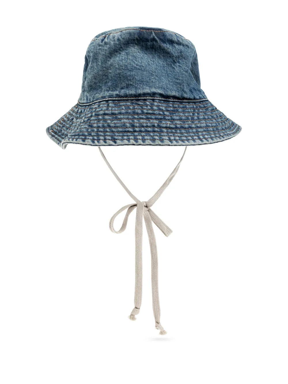 Shop Rick Owens Drkshdw Denim Bucket Hat In Blue