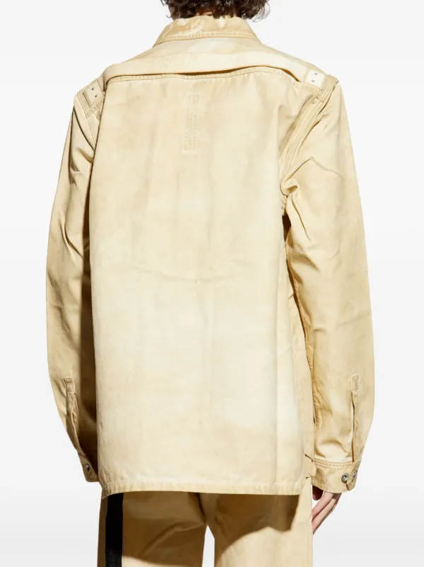 【関税&送料込】Rick Owens Hollywood Shirt Jacket Rick Owens DRKSHDW Hollywood Shirt Jacket | Neutrals | FARFETCH