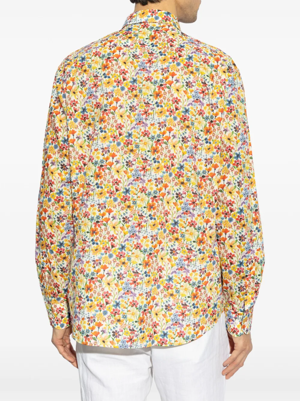 Paul & Shark Overhemd met bloemenprint Geel
