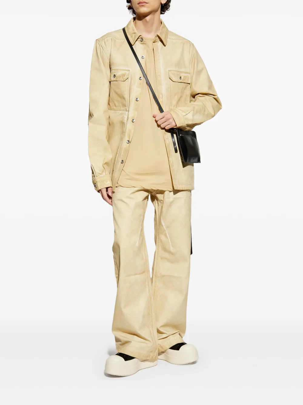 Rick Owens DRKSHDW Ruimvallend T-shirt - Beige