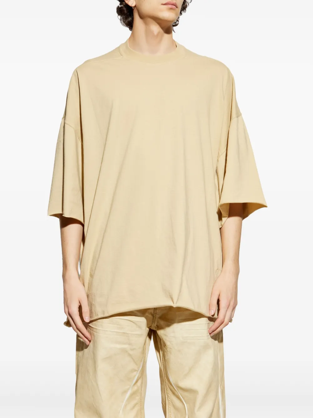 Rick Owens DRKSHDW Ruimvallend T-shirt Beige