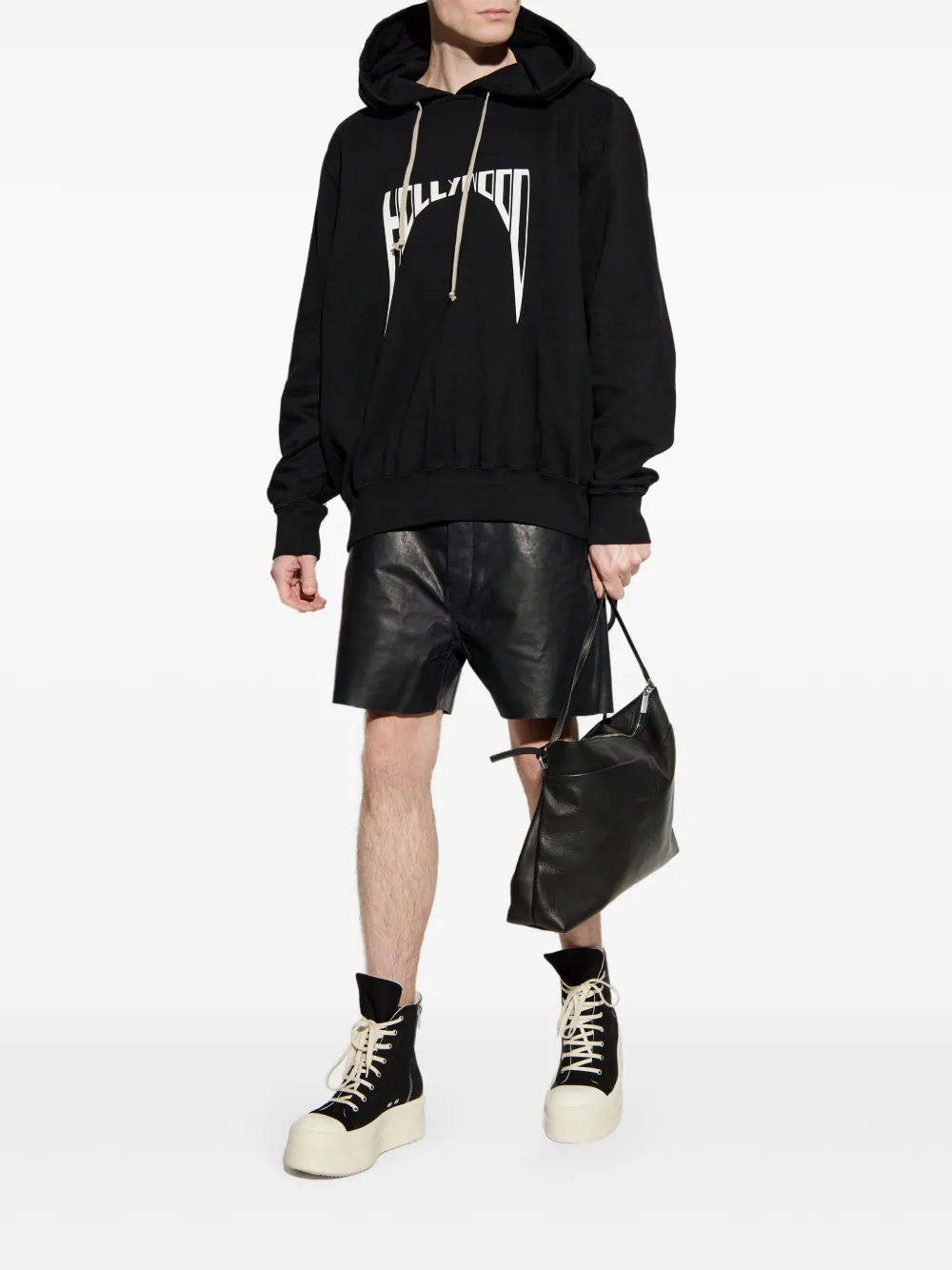 Rick Owens DRKSHDW Hollywood hoodie - Zwart