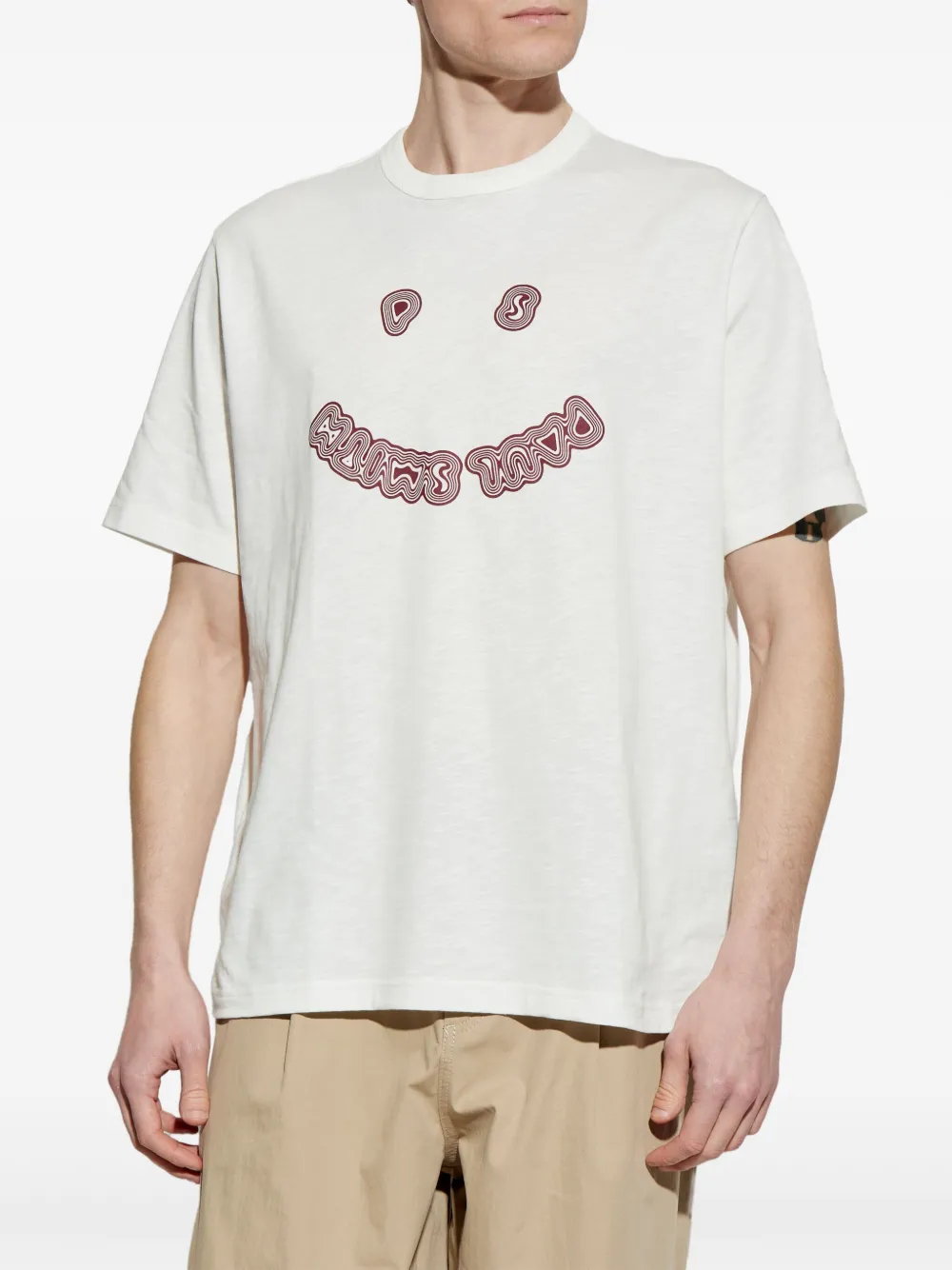 Shop Ps By Paul Smith Printed T-shirt In White