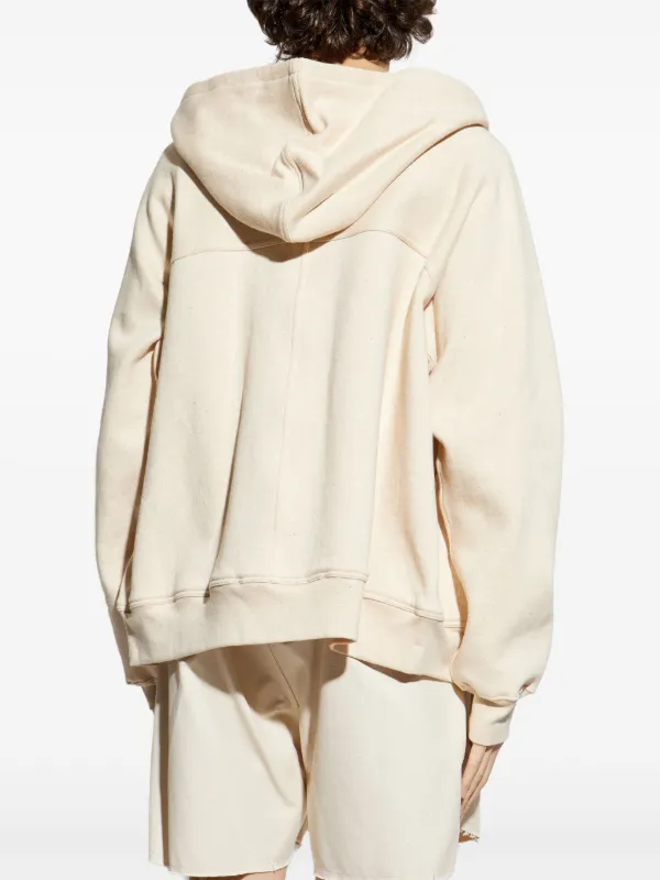 Rick Owens zip-up Hoodie | Neutrals | FARFETCH