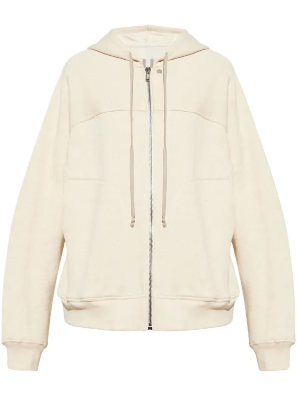 Rick Owens zip-up Hoodie | Neutrals | FARFETCH