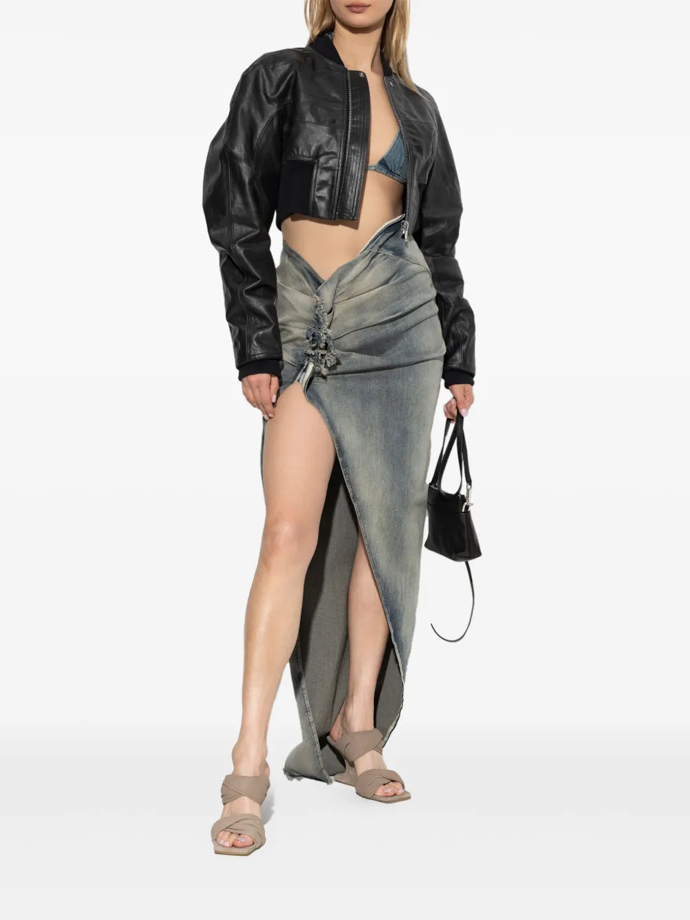 Rick Owens DRKSHDW denim bra - Blauw