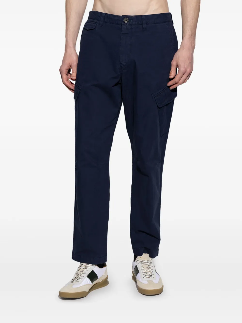 PS Paul Smith Broek met geborduurd logo Blauw