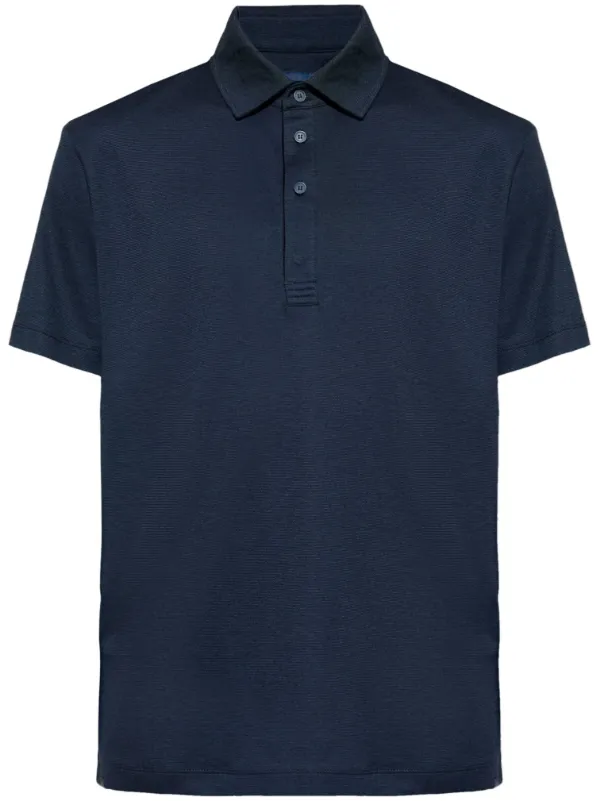 Paul Shark Jersey Polo Shirt Blue FARFETCH TR