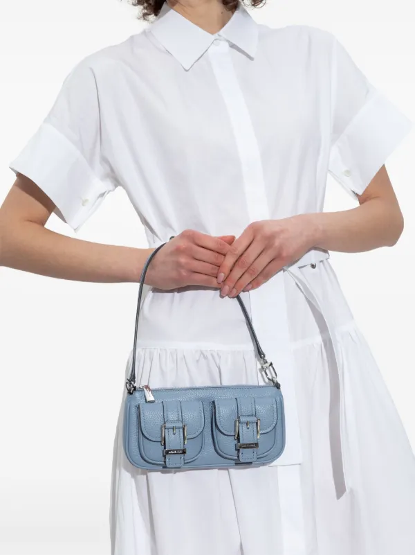 Michael Michael Kors Small Zoe Shoulder Bag | Blue | FARFETCH JO
