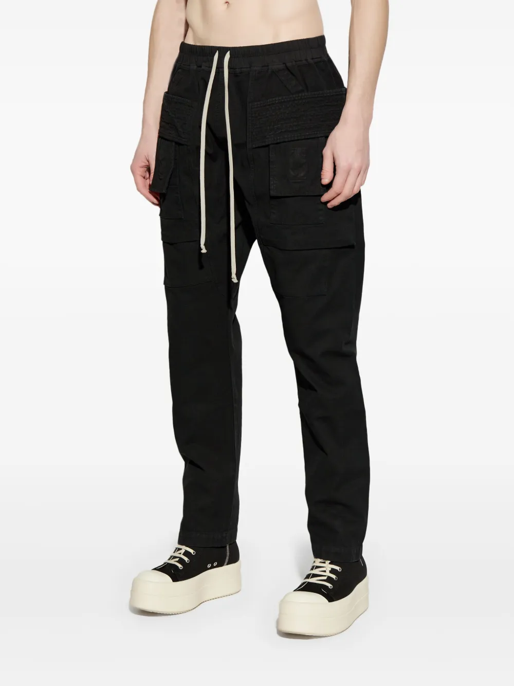 Shop Rick Owens Drkshdw Cargo Trousers In Black