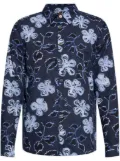 PS Paul Smith floral-print shirt - Blue