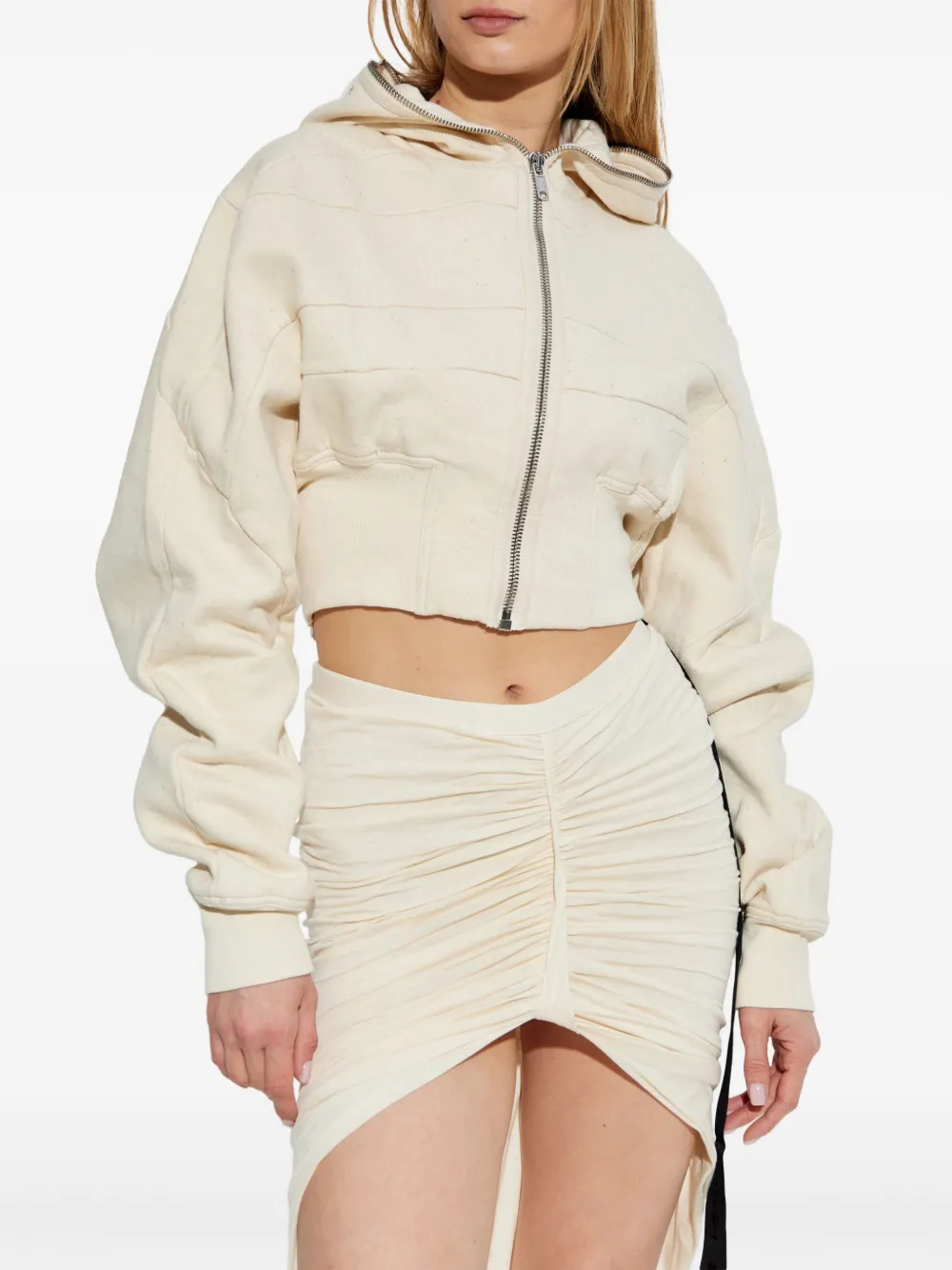 Rick Owens DRKSHDW Cropped jersey jack Beige
