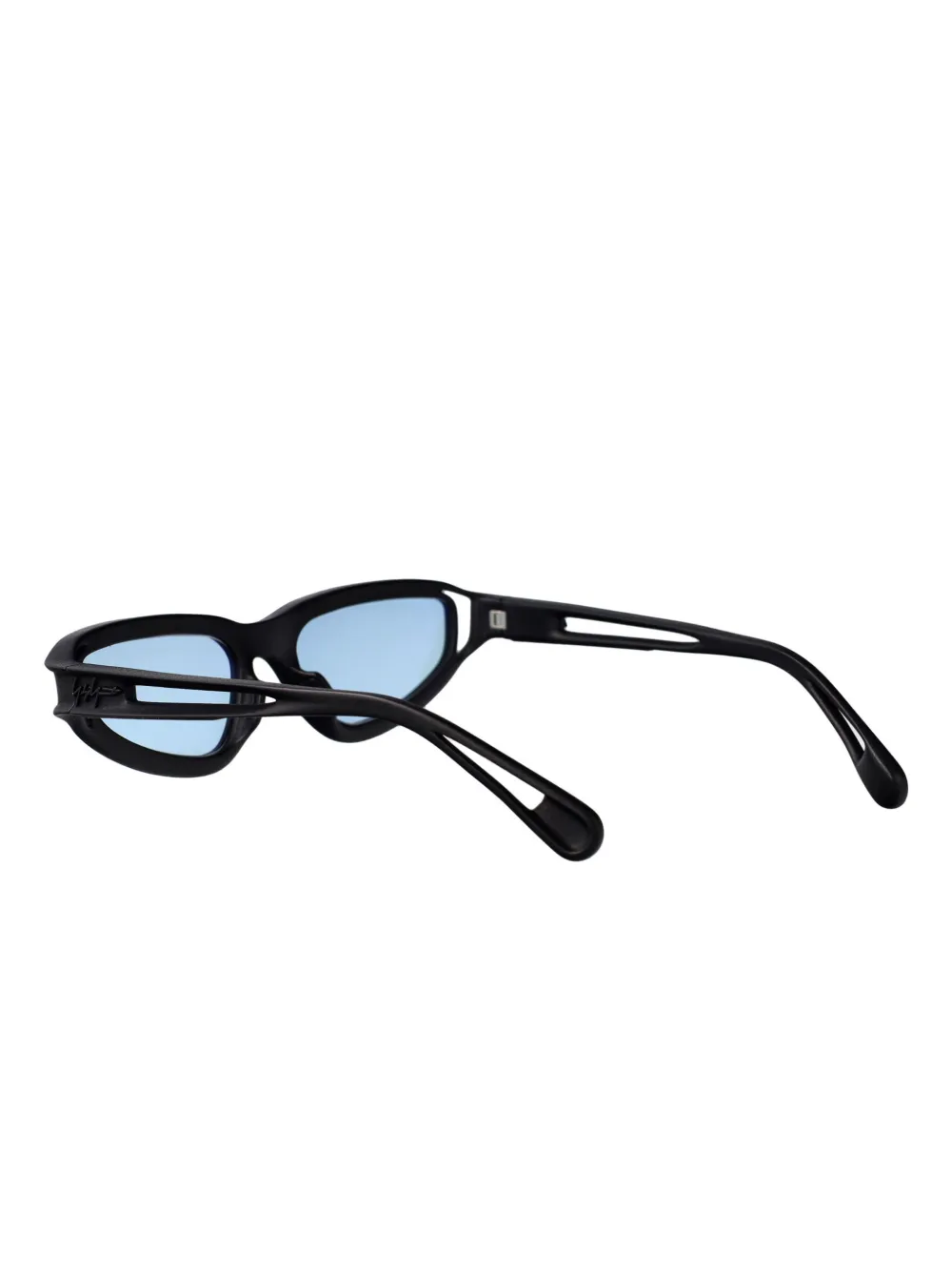 Yohji Yamamoto Zonnebril met cat-eye montuur Zwart