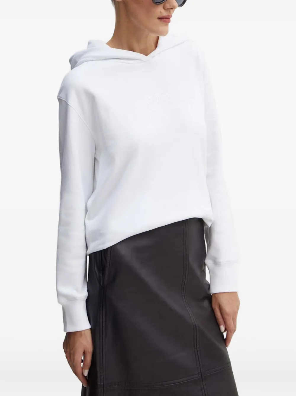 BOSS logo hoodie | White | Image 1