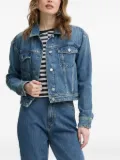 BOSS button-fastening denim jacket - Blue