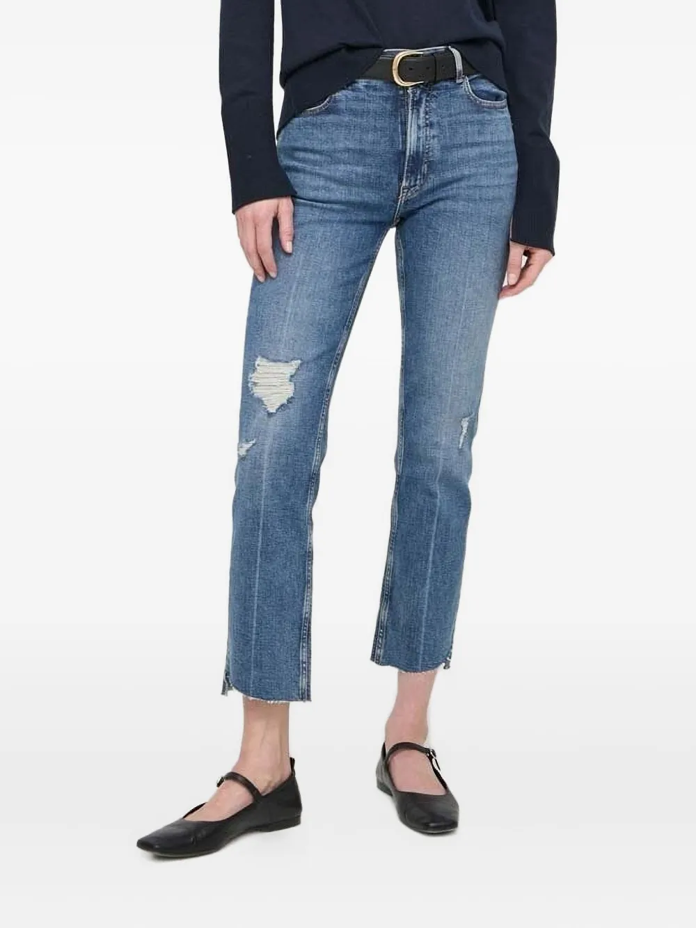 BOSS raw-cut distressed-effect jeans | Image 1
