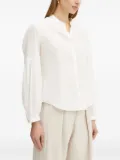 BOSS balloon-sleeve buttoned shirt - White