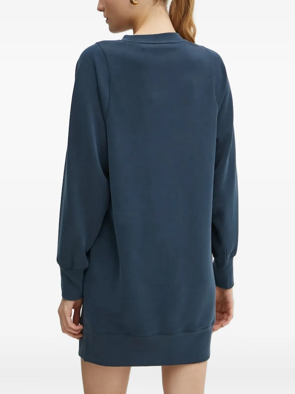 Hugo Boss Long-sleeve Mini Dress In Blue
