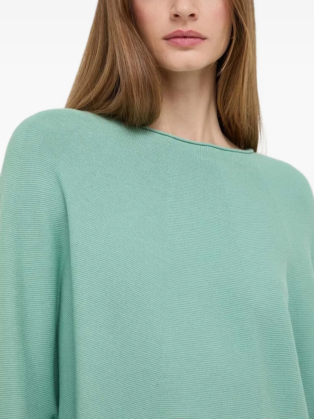 BOSS Trui met boothals Groen