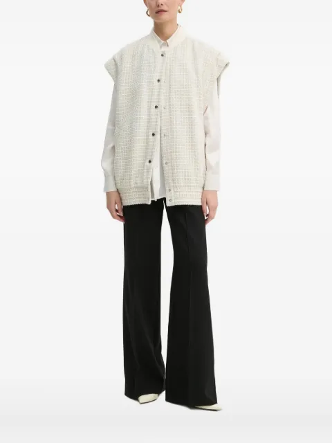 BOSS grid-pattern jacket