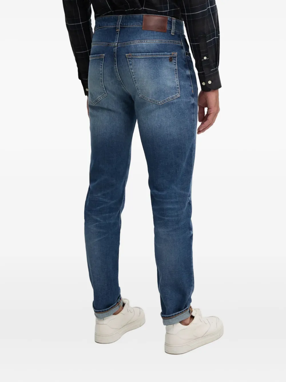 Hugo Boss Distressed-detail Jeans In Blue