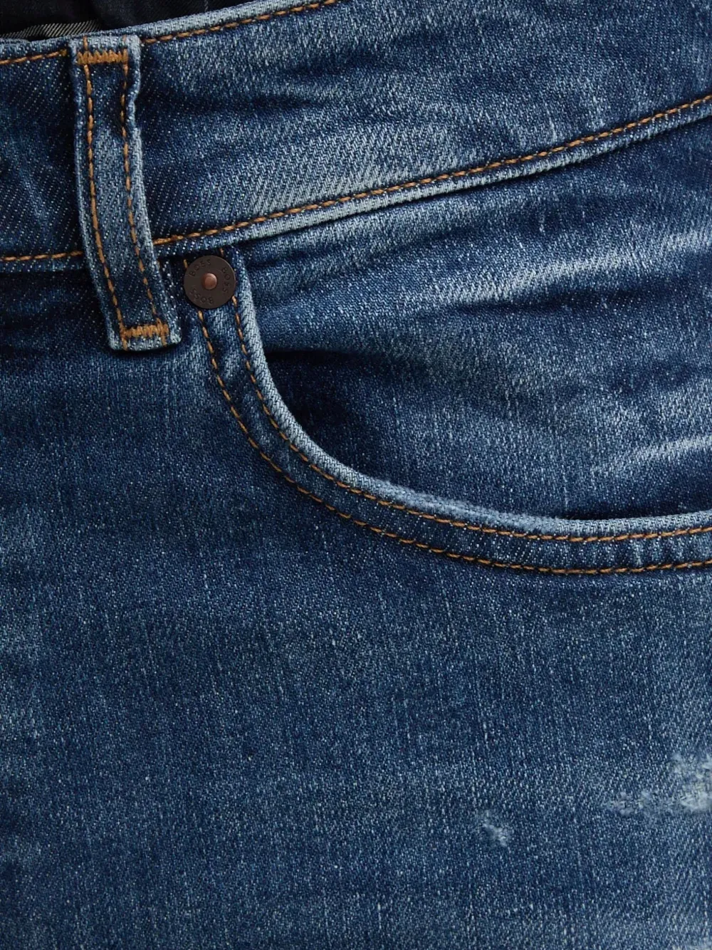 Hugo Boss Distressed-detail Jeans In Blue