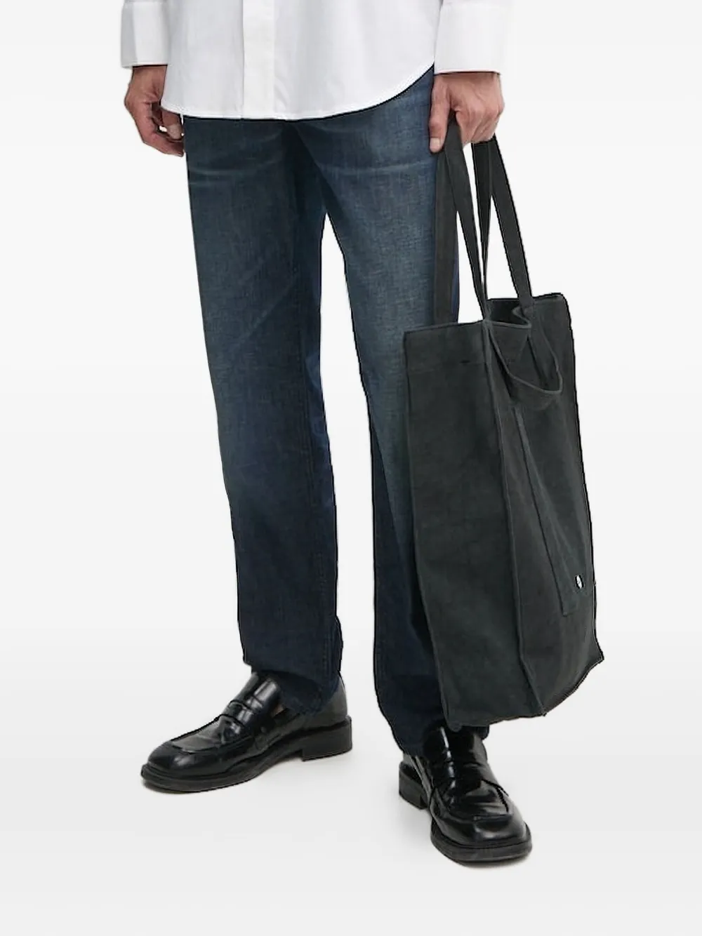 BOSS Jeans met logopatch Blauw