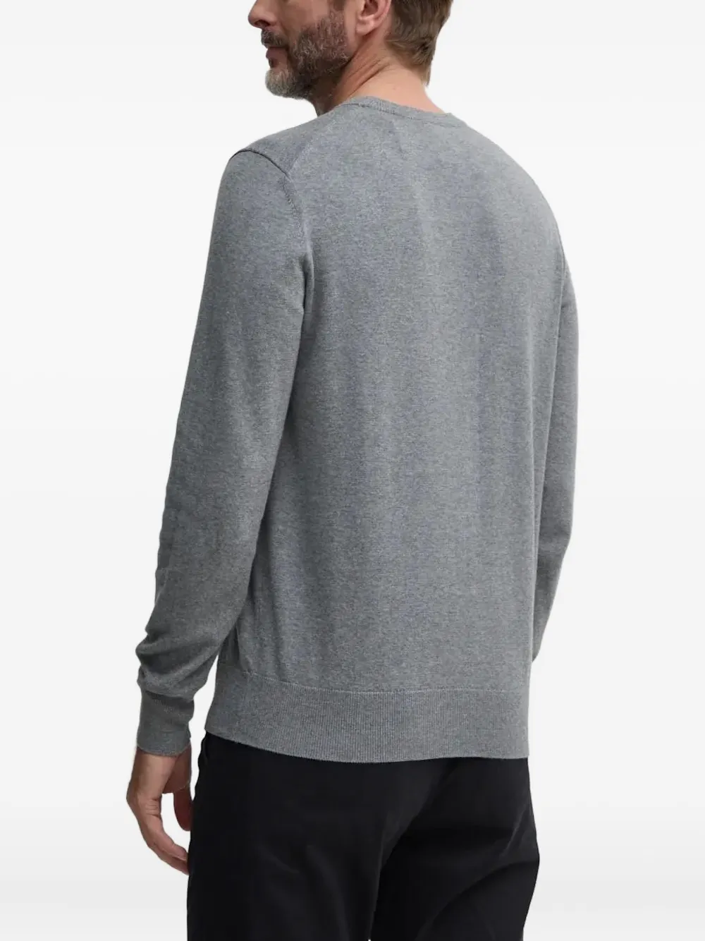 BOSS logo-patch crew-neck sweater | Knitted Sweaters | Image 2