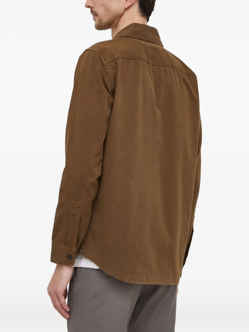 BOSS patch-pocket overshirt - Bruin