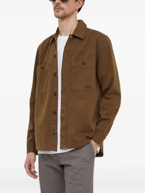 BOSS patch-pocket overshirt