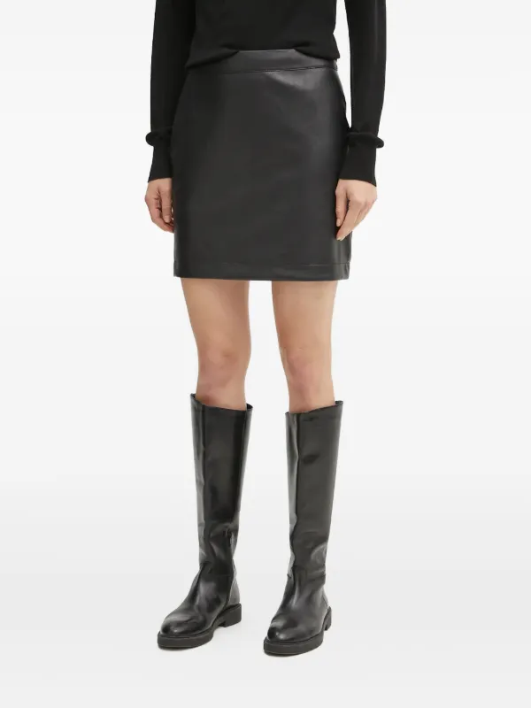 BOSS zip-fastening mini straight skirt