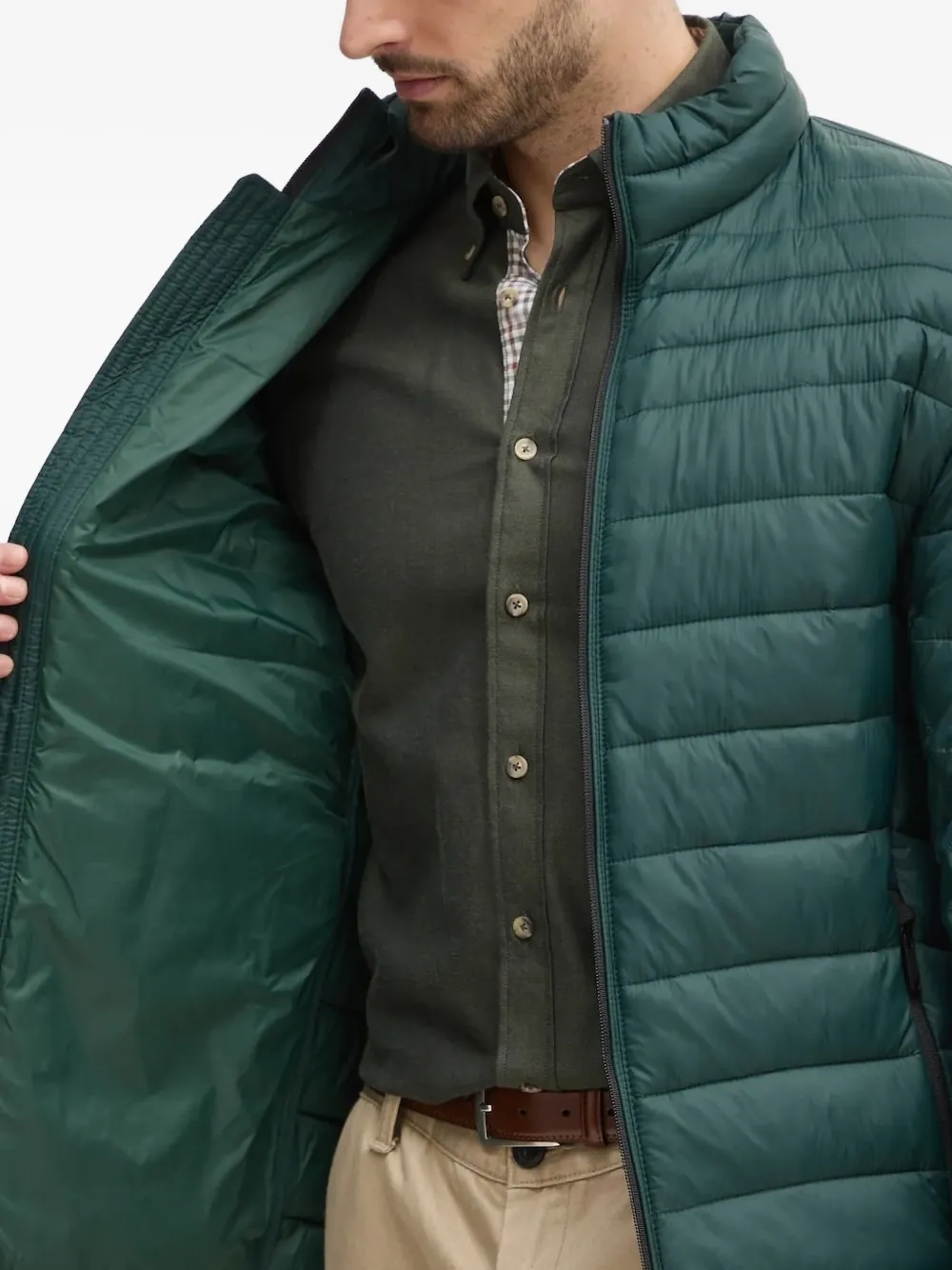 BOSS Gewatteerd jack Groen