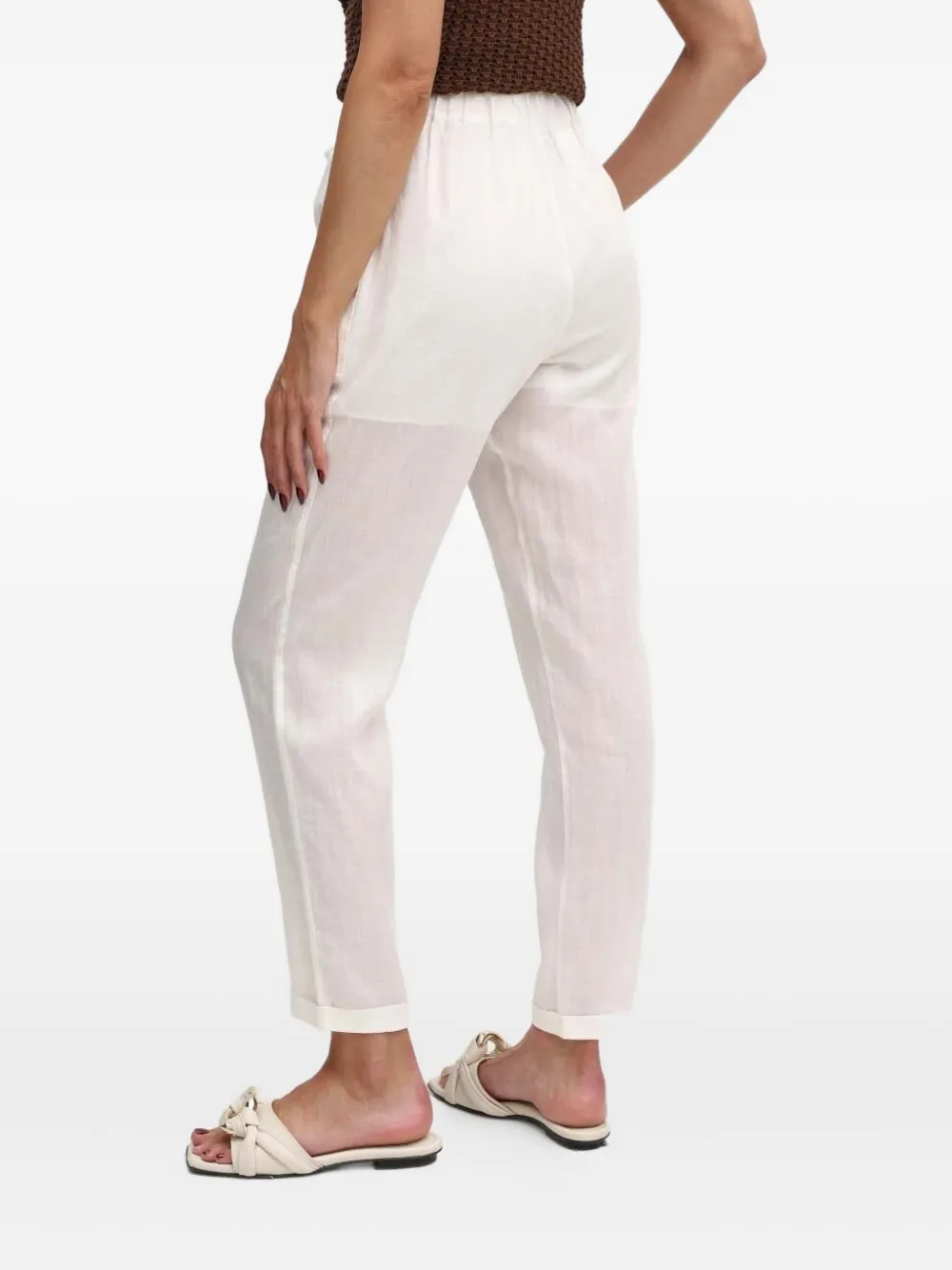 Hugo Boss Drawstring Trousers In White