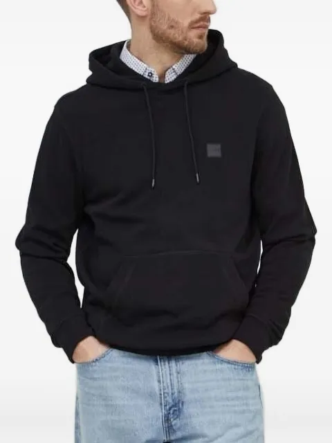 BOSS logo-appliqué hoodie