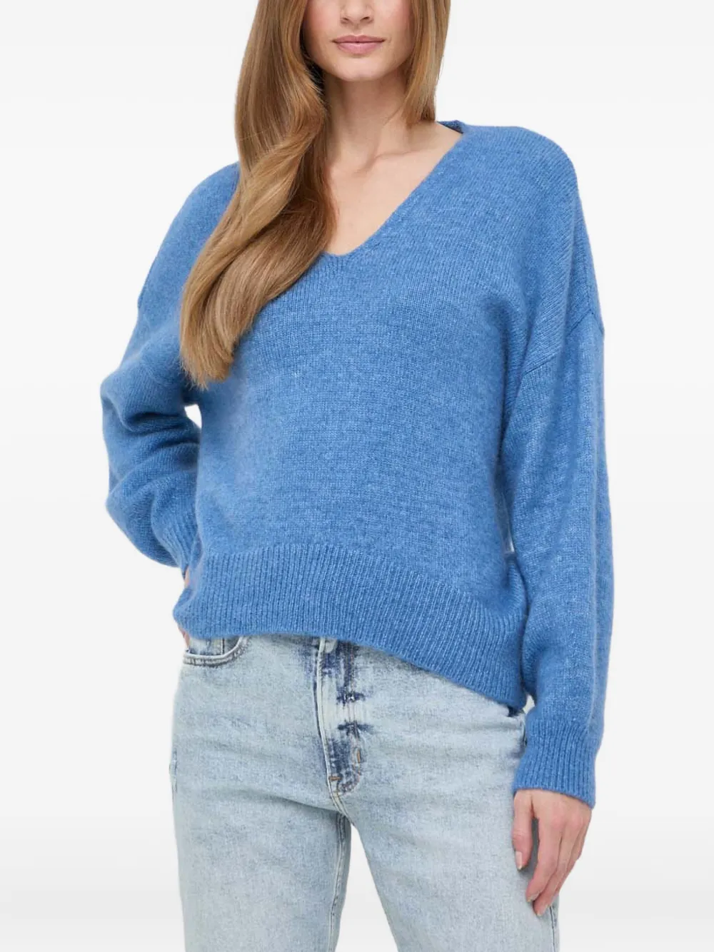 BOSS V-neck long-sleeves sweater | Blue | Image 1