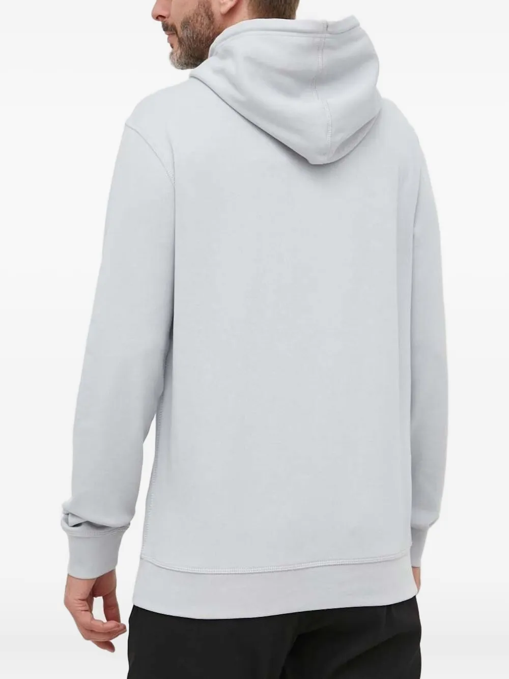 BOSS Hoodie met logopatch Grijs