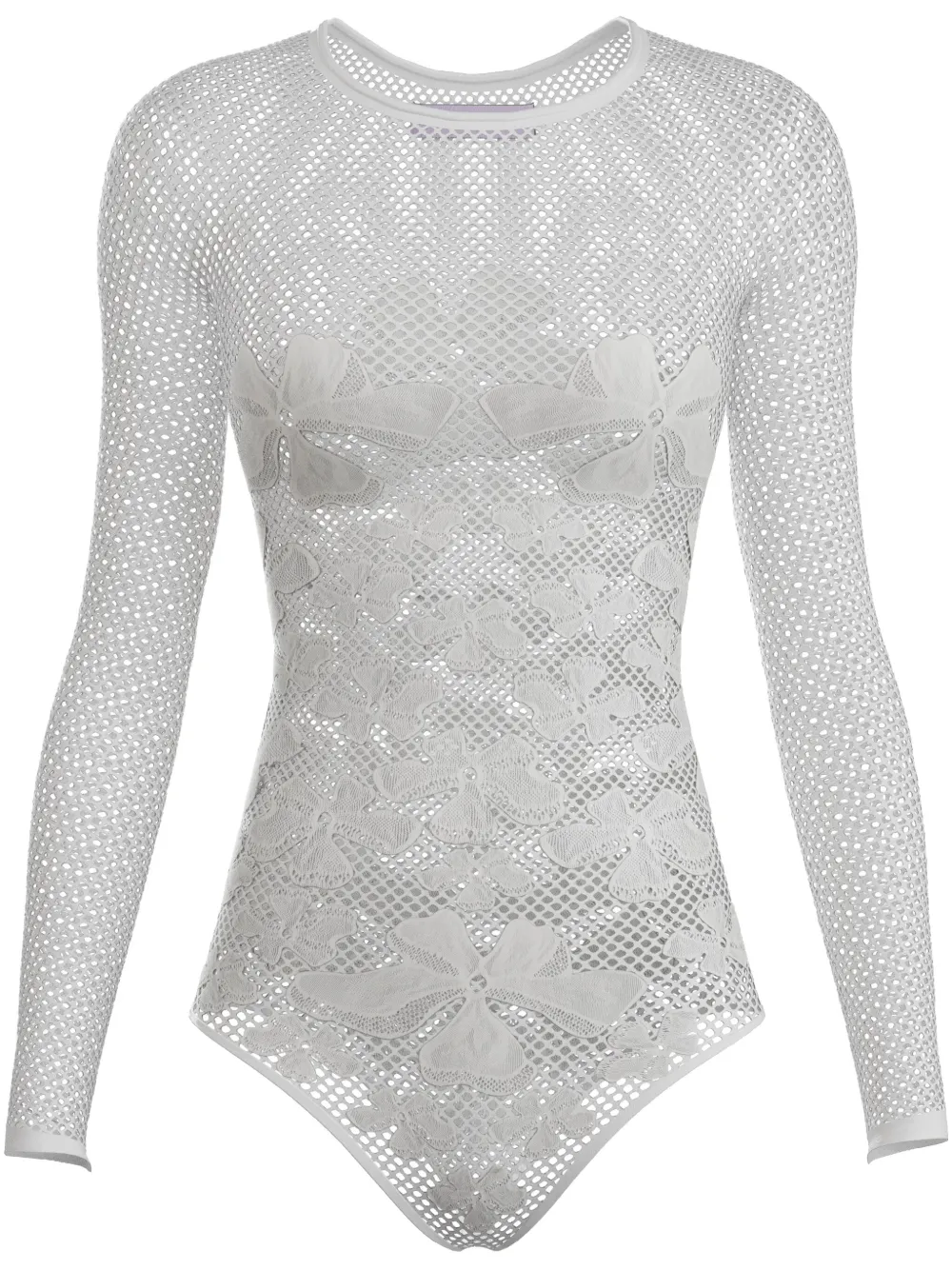 Maccapani Monogram Bodysuit In White