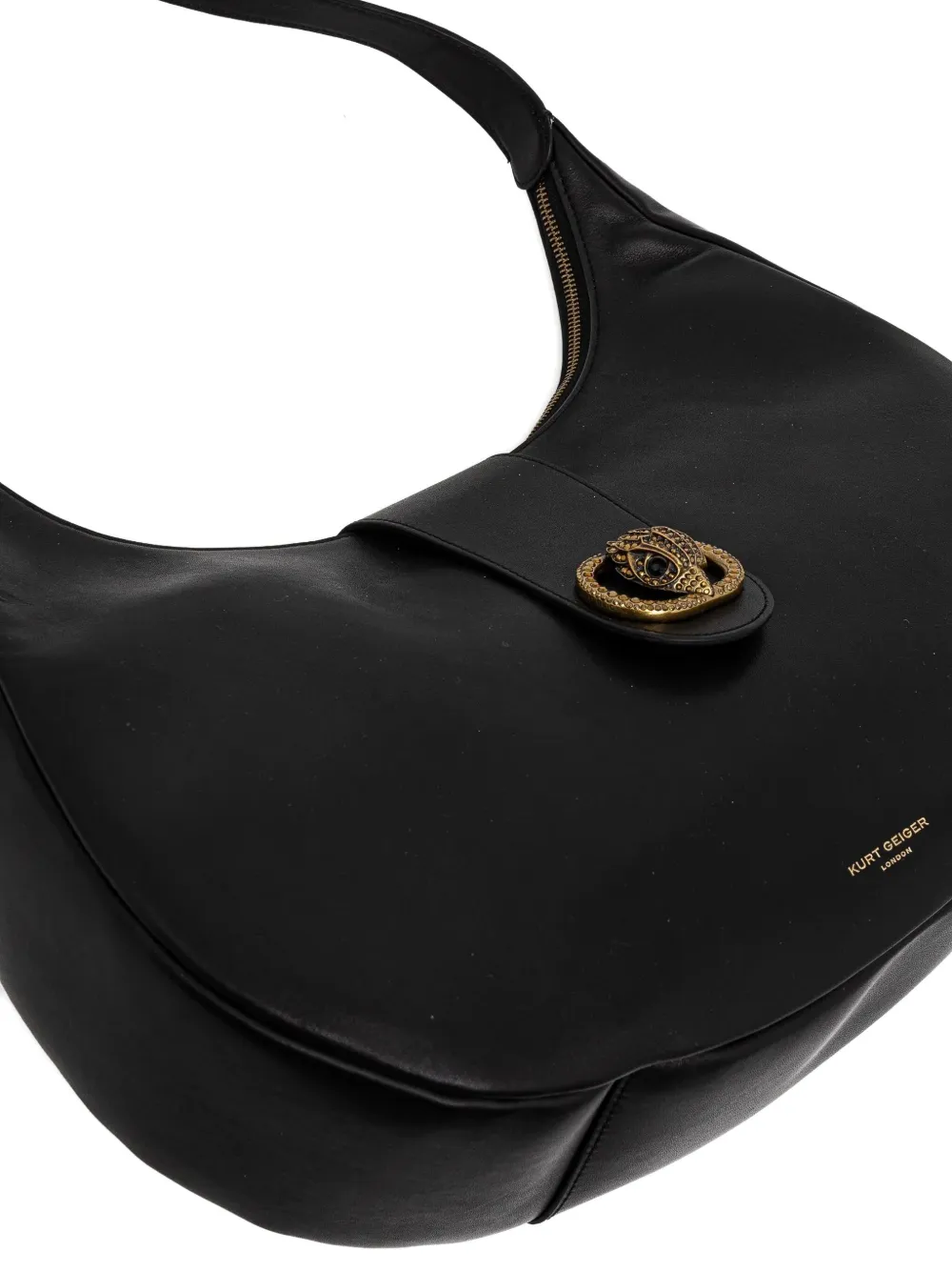 Shop Kurt Geiger Chelsea Shoulder Bag In ブラック