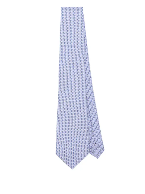 Canali patterned-jacquard silk tie