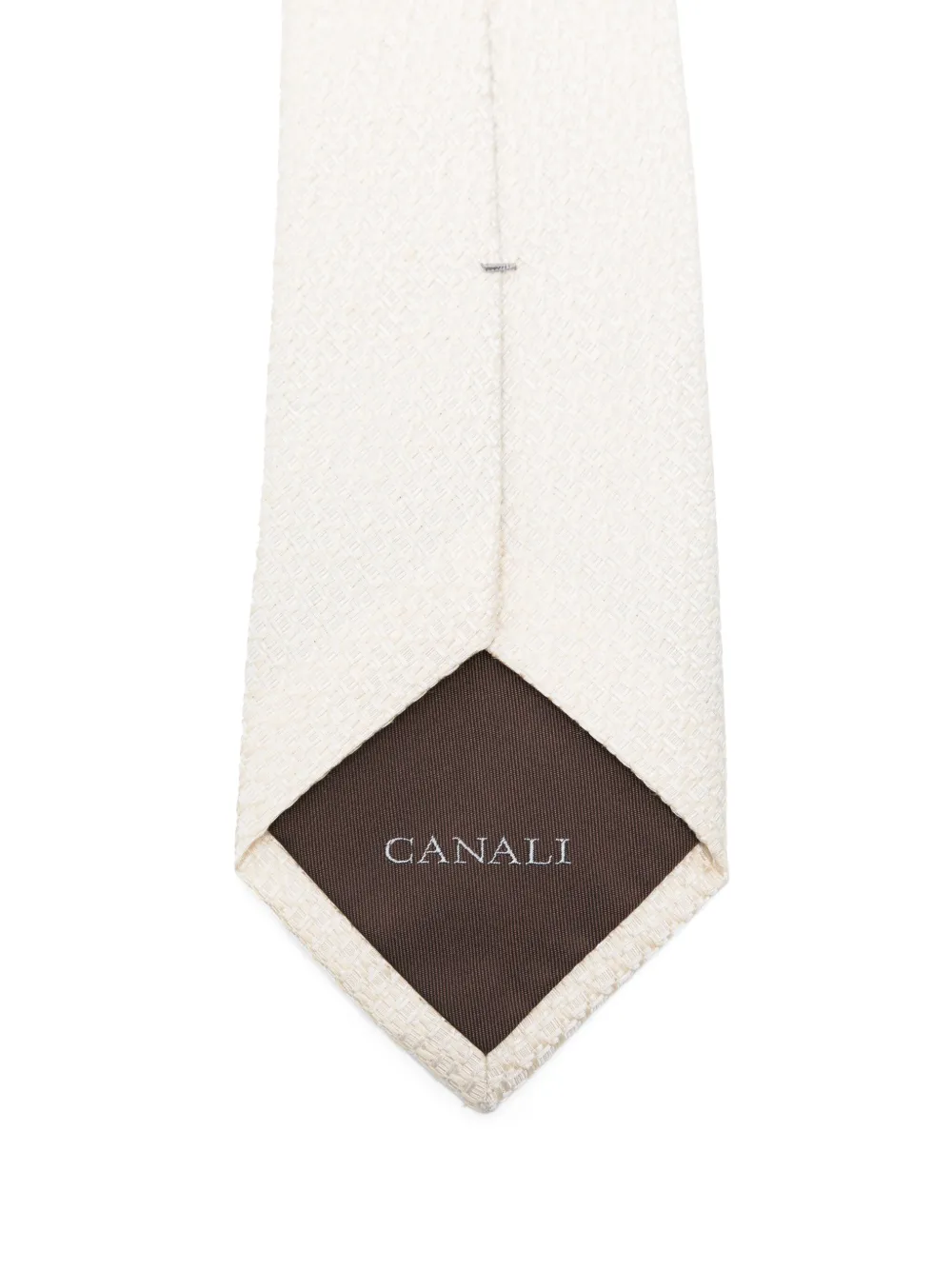 Canali Stopdas met jacquard-patroon - Beige