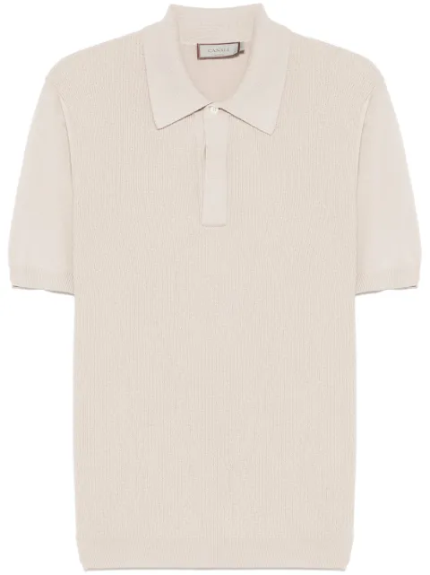 Canali knitted polo shirt